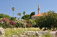 Kos Stadt, Kos Insel - Das Osmanische Stadt - Die Moschee des Paschas Gazi Hassan (Autor bazylek100). Klicken, um das Bild in Flickr zu vergrößern (neue Nagelritze).