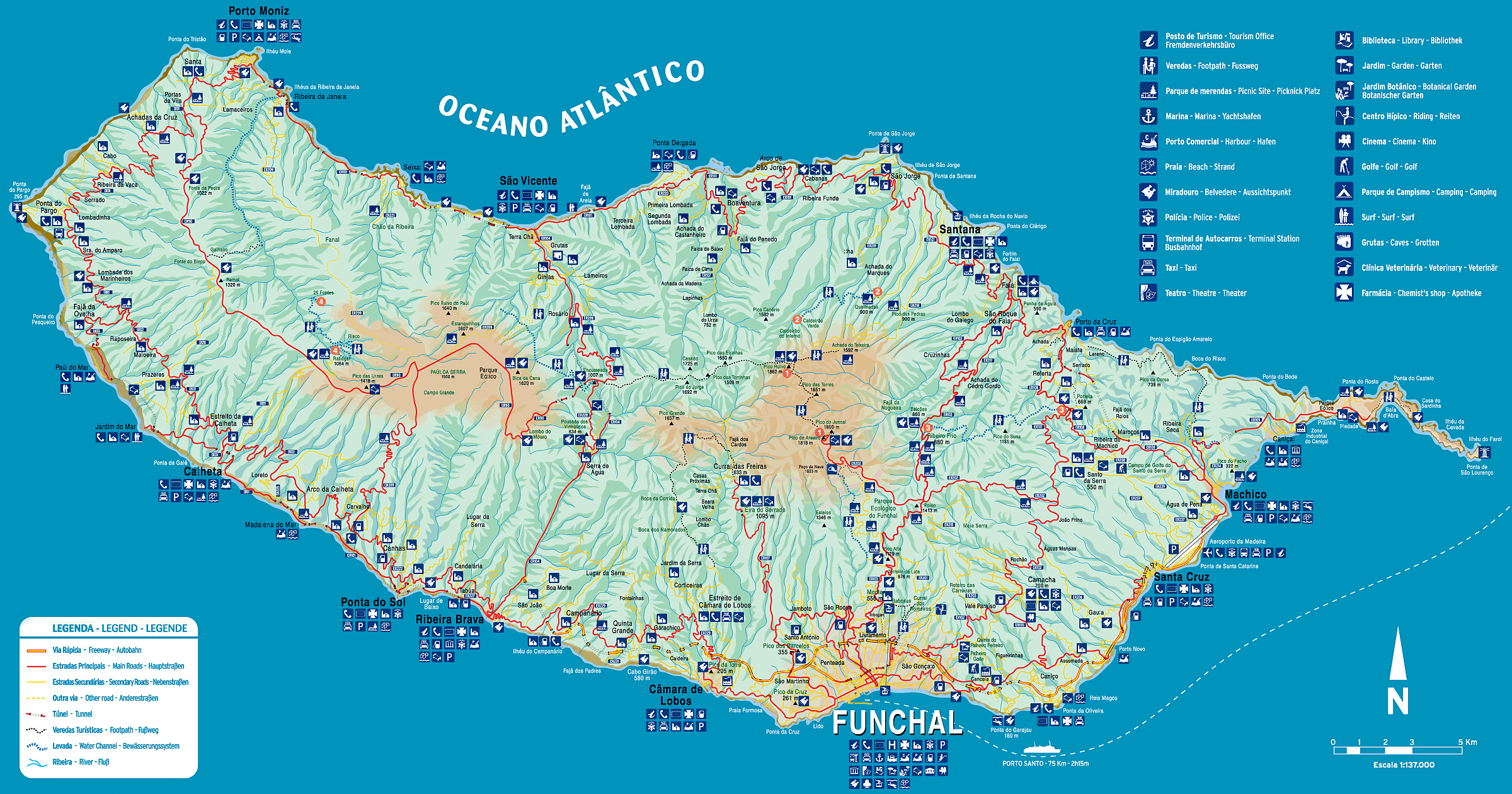 To click on the active zones to reach the places
