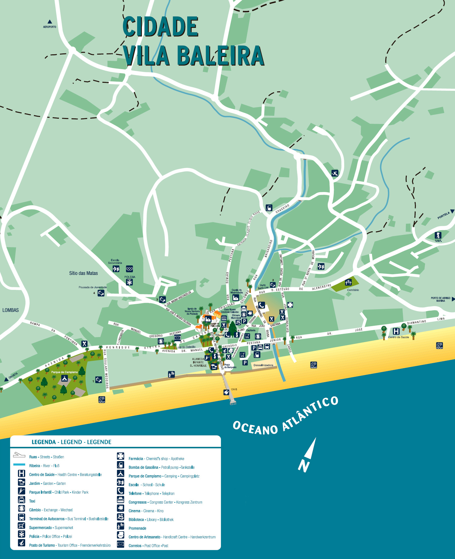 To click on the active zones to reach the places
