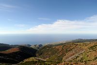 La plateau de Paúl da Serra à Madère. Vue sur Calheta. Cliquer pour agrandir l'image.