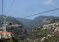 Le village de Monte à Madère. Téléphérique. Cliquer pour agrandir l'image.