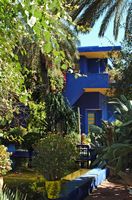 Le jardin Majorelle à Marrakech au Maroc. Villa de Majorelle. Cliquer pour agrandir l'image dans Adobe Stock (nouvel onglet).