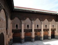 La médersa Ben Youssef à Marrakech au Maroc. Chambres. Cliquer pour agrandir l'image dans Adobe Stock (nouvel onglet).