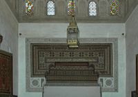 Le palais de la Bahia à Marrakech au Maroc. Pavillon privé du palais de la Bahia. Cliquer pour agrandir l'image dans Adobe Stock (nouvel onglet).