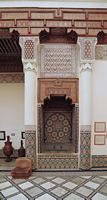 Le palais M'nebbi à Marrakech au Maroc. Patio. Cliquer pour agrandir l'image dans Adobe Stock (nouvel onglet).