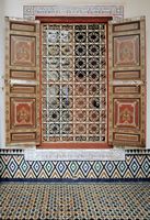 Le palais M'nebbi à Marrakech au Maroc. Patio. Cliquer pour agrandir l'image dans Adobe Stock (nouvel onglet).