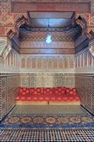 Le palais M'nebbi à Marrakech au Maroc. Patio. Cliquer pour agrandir l'image dans Adobe Stock (nouvel onglet).