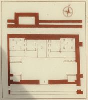 Le palais el Badiâ à Marrakech au Maroc. Plan pavillon vert. Cliquer pour agrandir l'image.