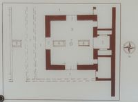 Le palais el Badiâ à Marrakech au Maroc. Plan pavillon des audiences. Cliquer pour agrandir l'image.