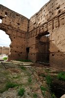 Le palais el Badiâ à Marrakech au Maroc. Pavillon des audiences. Cliquer pour agrandir l'image.