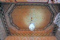 Le palais M'nebbi à Marrakech au Maroc. Cliquer pour agrandir l'image.