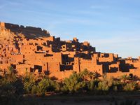 La ville d'Aït Ben Haddou au Maroc. Ksar. Cliquer pour agrandir l'image.
