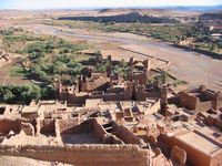 La ville d'Aït Ben Haddou au Maroc. Cliquer pour agrandir l'image.