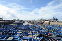 La ville d'Essaouira au Maroc. Port. Cliquer pour agrandir l'image.