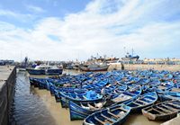 La ville d'Essaouira au Maroc. Port. Cliquer pour agrandir l'image.