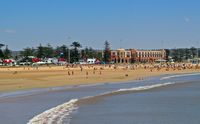 La ville d'Essaouira au Maroc. Plage. Cliquer pour agrandir l'image.