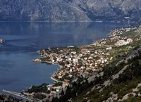 Le village de Perast au Monténégro. Village de Perast. Cliquer pour agrandir l'image.