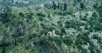La ville close de Kotor au Monténégro. Fortifications de Kotor. Cliquer pour agrandir l'image.