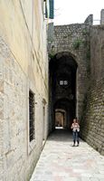 La ville close de Kotor au Monténégro. Rue de Kotor. Cliquer pour agrandir l'image.