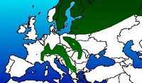 Épicéa commun. Répartition. Cliquer pour agrandir l'image.