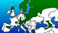 Pin sylvestre. Répartition. Cliquer pour agrandir l'image.
