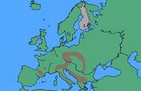Sapin pectiné. Répartition. Cliquer pour agrandir l'image.