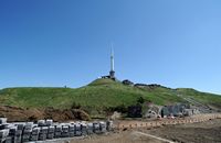 Puy de Dôme. histoire du volcan, le réaménagement du sommet du puy de Dôme. Cliquer pour agrandir l'image.