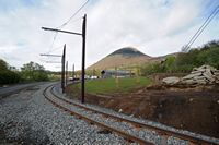Le train panoramique du Puy de Dôme. La gare de départ du train panoramique du Puy de Dôme. Cliquer pour agrandir l'image.