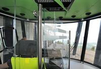 Le train panoramique du Puy de Dôme. La cabine de pilotage du Panoramique des Dômes. Cliquer pour agrandir l'image.