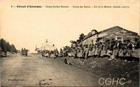 Puy de la Moréno. Coupe Gordon Bennett 1905 au col. Cliquer pour agrandir l'image.
