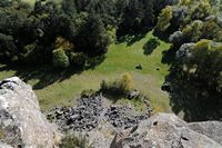 Roche de Sauterre. le front de taille de la Roche de Sauterre. Cliquer pour agrandir l'image.