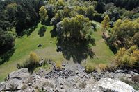 Roche de Sauterre. le front de taille de la Roche de Sauterre. Cliquer pour agrandir l'image.