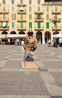 Le nord-ouest de la vieille ville de Palma de Majorque. Mystification mystique sur la Plaça Major. Cliquer pour agrandir l'image.