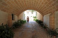 Le quartier de la cathédrale de Palma de Majorque. Le palais épiscopal. Cliquer pour agrandir l'image.