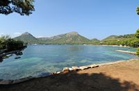 L'hôtel Formentor à Majorque. La plage de l'hôtel. Cliquer pour agrandir l'image.
