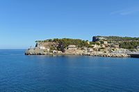 Le village de Port de Sóller à Majorque. Les phares de Bufador et de la Croix. Cliquer pour agrandir l'image.