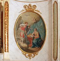 Le sanctuaire de Gràcia de Randa à Majorque. Le tableau de la Visitation (auteur Frank Vincentz). Cliquer pour agrandir l'image.