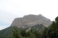 La ville d'Escorca à Majorque. Puig Major de Son Torrella. Cliquer pour agrandir l'image.