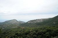 La ville d'Escorca à Majorque. Serra de Son Torrella. Cliquer pour agrandir l'image.