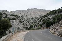 La ville d'Escorca à Majorque. Serra de Son Torrella. Cliquer pour agrandir l'image.