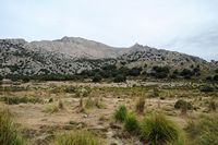 La ville d'Escorca à Majorque. Serra de Son Torrella. Cliquer pour agrandir l'image.
