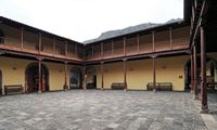 De stad Garachico in Tenerife. Voormalig klooster San Francisco, klooster. Klikken om het beeld te vergroten in Adobe Stock (nieuwe tab).