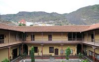 De stad Garachico in Tenerife. Voormalig klooster San Francisco, klooster. Klikken om het beeld te vergroten in Adobe Stock (nieuwe tab).