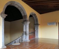 De stad Garachico in Tenerife. Voormalig San Francisco klooster, trap. Klikken om het beeld te vergroten in Adobe Stock (nieuwe tab).