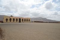 De stad La Oliva in Fuerteventura. Plaats van het Wapenschild van het Huis van de kolonels. Klikken om het beeld te vergroten in Adobe Stock (nieuwe tab).