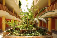 Het dorp Corralejo in Fuerteventura. Het hotel Corralejo Bay. Klikken om het beeld te vergroten.