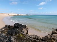 Het dorp Corralejo in Fuerteventura. Playa del Moro (auteur Theresa Gaige). Klikken om het beeld te vergroten.