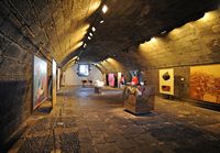 La ville d'Arrecife à Lanzarote. Le château Saint-Joseph. Exposition d'art contemporain. Cliquer pour agrandir l'image.