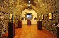 La ville d'Arrecife à Lanzarote. Le château Saint-Joseph. Exposition d'art contemporain. Cliquer pour agrandir l'image.