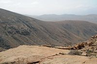 De landelijke park van Betancuria in Fuerteventura. Valle de Los Granadillos. Klikken om het beeld te vergroten.